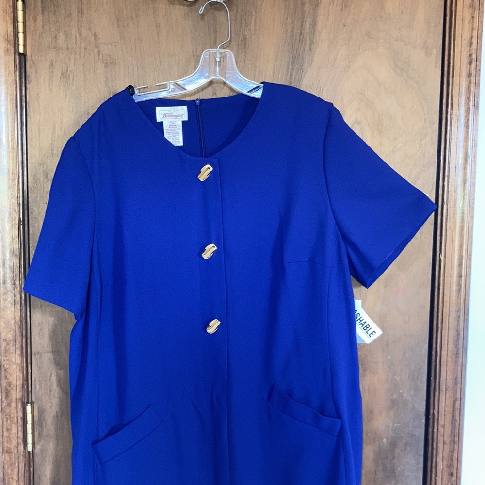 Vintage Worthington dress with shoulder pads size 22W - Picture 6 of 15
